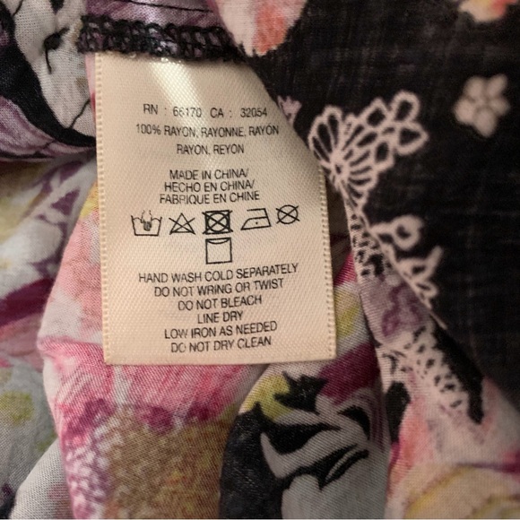 ANTHROPOLOGIE MAEVE AUTUMNAL FLORAL BUTTON-UP LONG SLEEVE TUNIC SHIRT - Picture 5 of 16